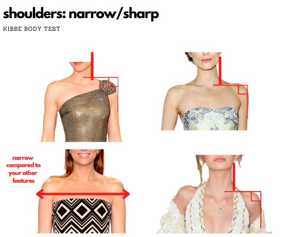 kibbe body test narrow/sharp shoulders 