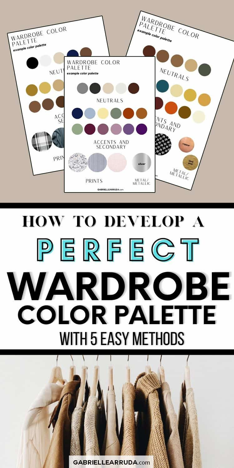 how to develop the perfect wardrobe color palette: 5 methods