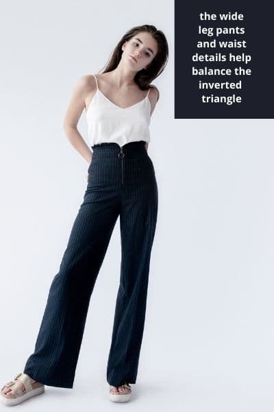 How to Dress an Inverted Triangle Body Shape: Petite Women 5'4