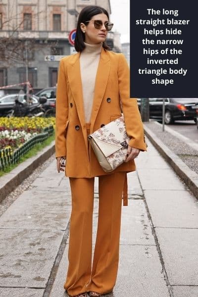 The Comprehensive Coat Guide for Inverted Triangle Body Shape - Petite  Dressing  Inverted triangle body shape, Inverted triangle body, Inverted  triangle body shape outfits