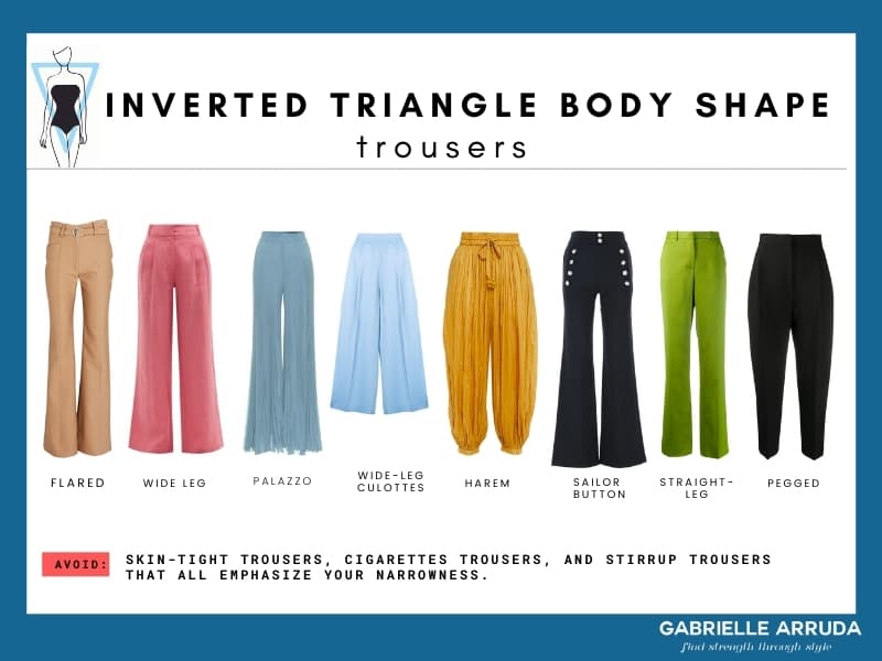 inverted triangle trousers