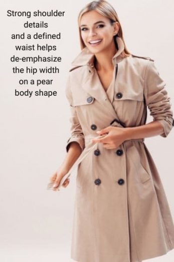 best coat for pear shape