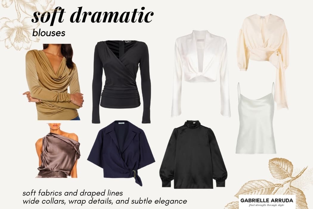 soft dramatic tops and blouses