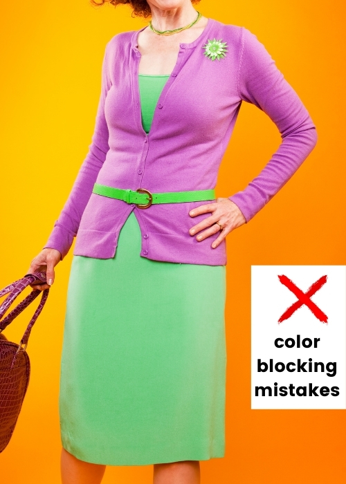 color blocking mistake