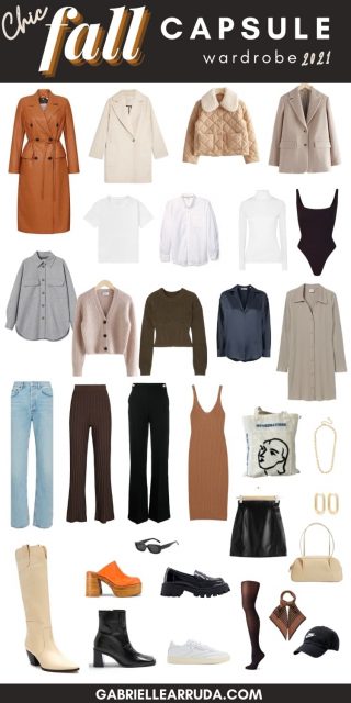 The Perfect Fall Capsule Wardrobe 2021 - Gabrielle Arruda