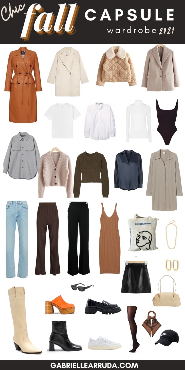 fall capsule wardrobe 2021 items