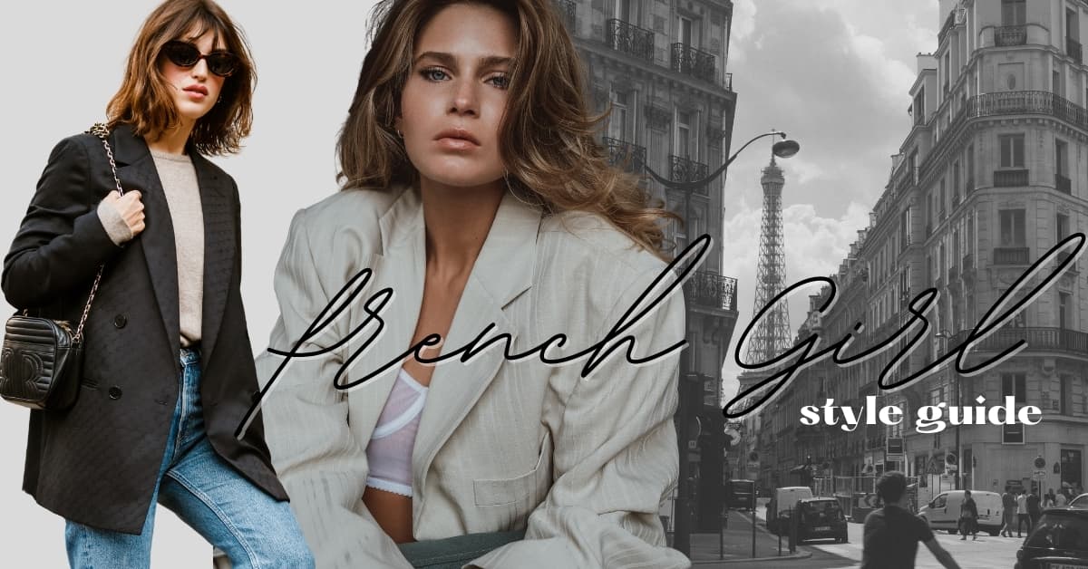 french girl style guide, how to dress like a french woman examples jeanne damas and woman wearing blazer
