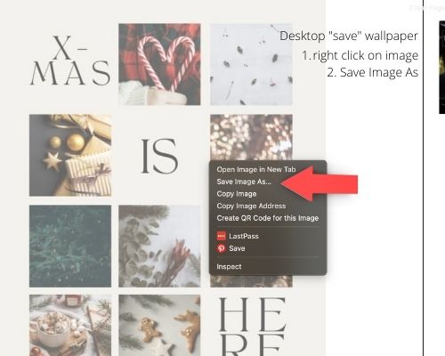 how to save these wallpapers using a desktop computer, right click on image, look for "save image as"
