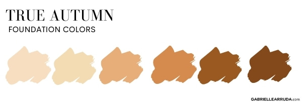 true autumn foundation shades