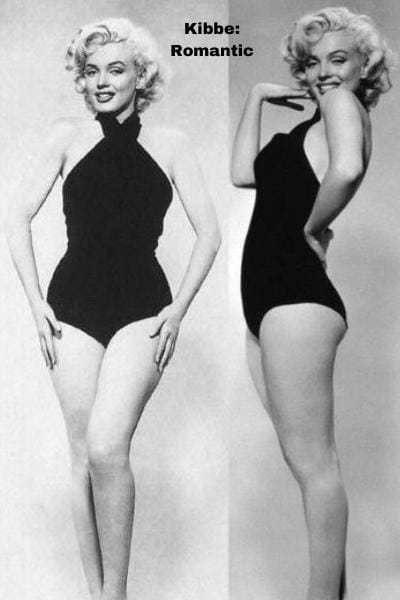 kibbe romantic body example marilyn monroe