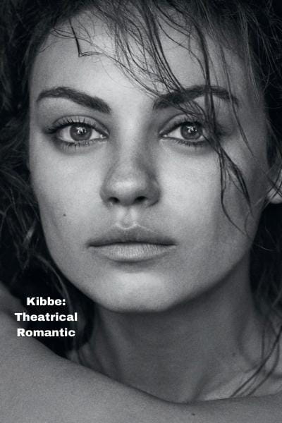 kibbe theatrical romantic mila kunis face example