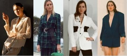 blazer style neckline photo examples