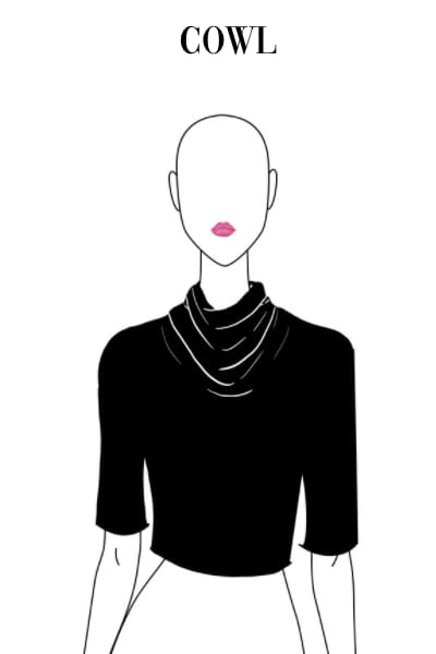 cowl sweater neckline illustration