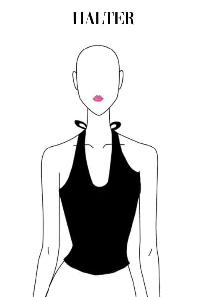 illustrated neckline