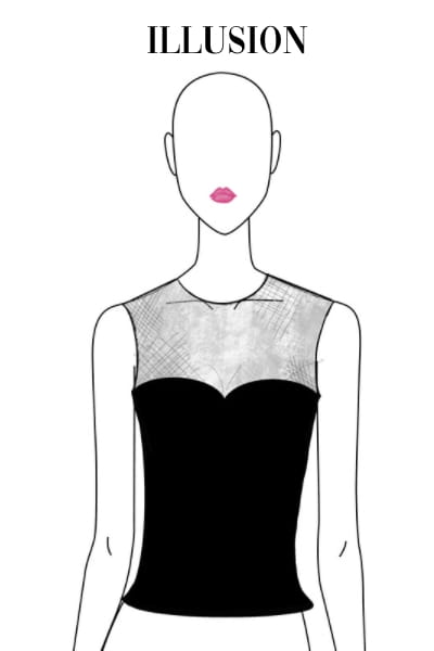 ILLUSION NECKLINE SEWING TUTORIAL