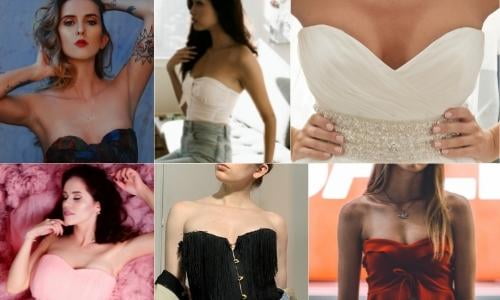 photo examples of sweetheart neckline