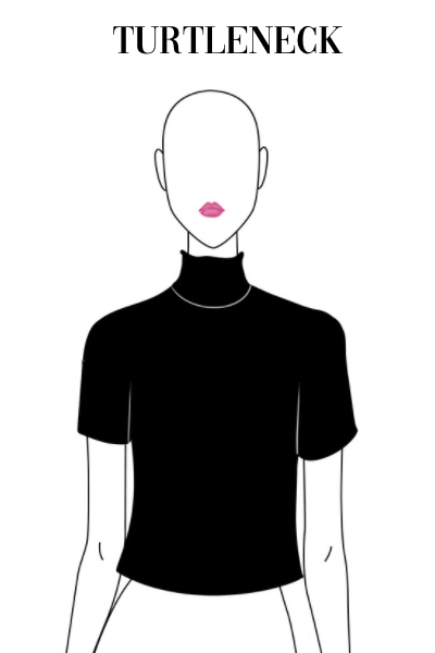 turtleneck neckline illustrated