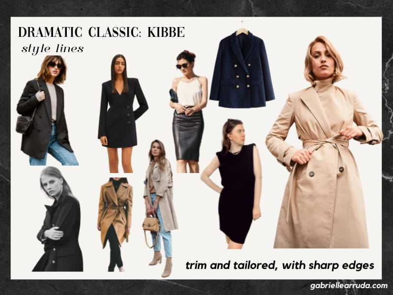 dramatic classic style lines collage