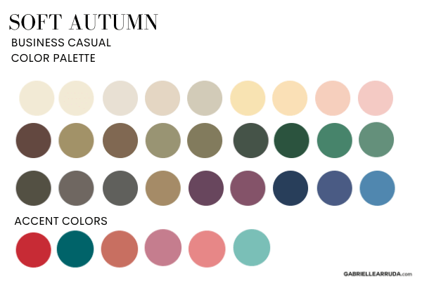 soft autumn business color palette