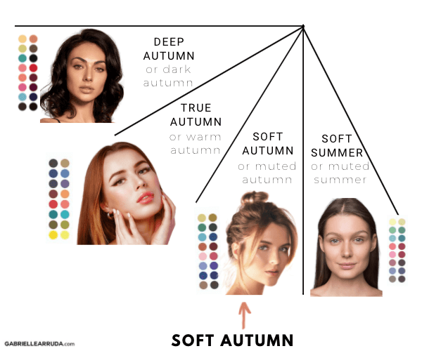soft autumn on the seasonal color analysis in between soft summer and true autumn 