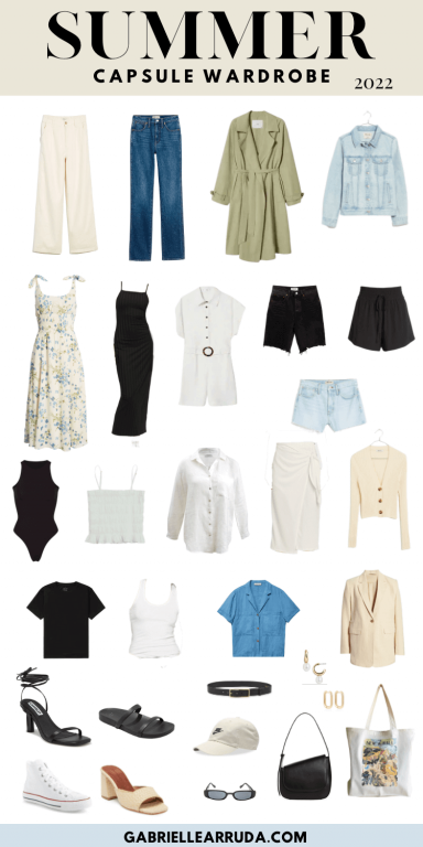 Stylish Summer Capsule Wardrobe 2022 - Gabrielle Arruda