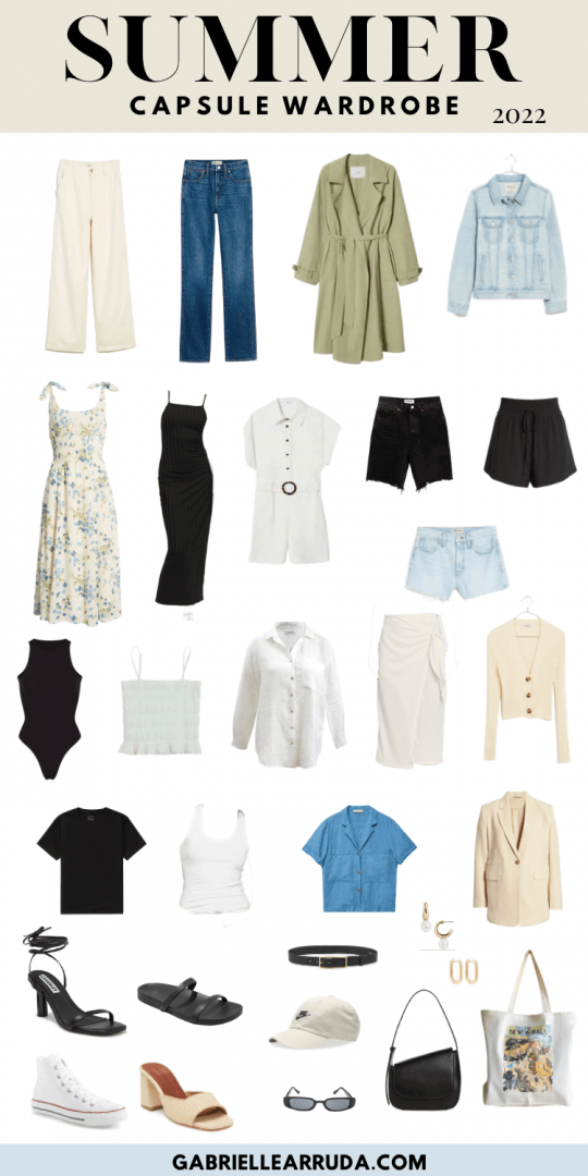 Stylish Summer Capsule Wardrobe 2022 Gabrielle Arruda