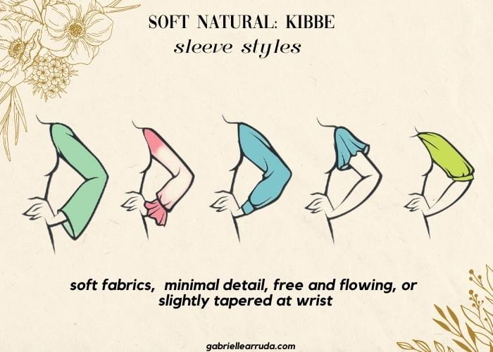 soft natural sleeve shapes