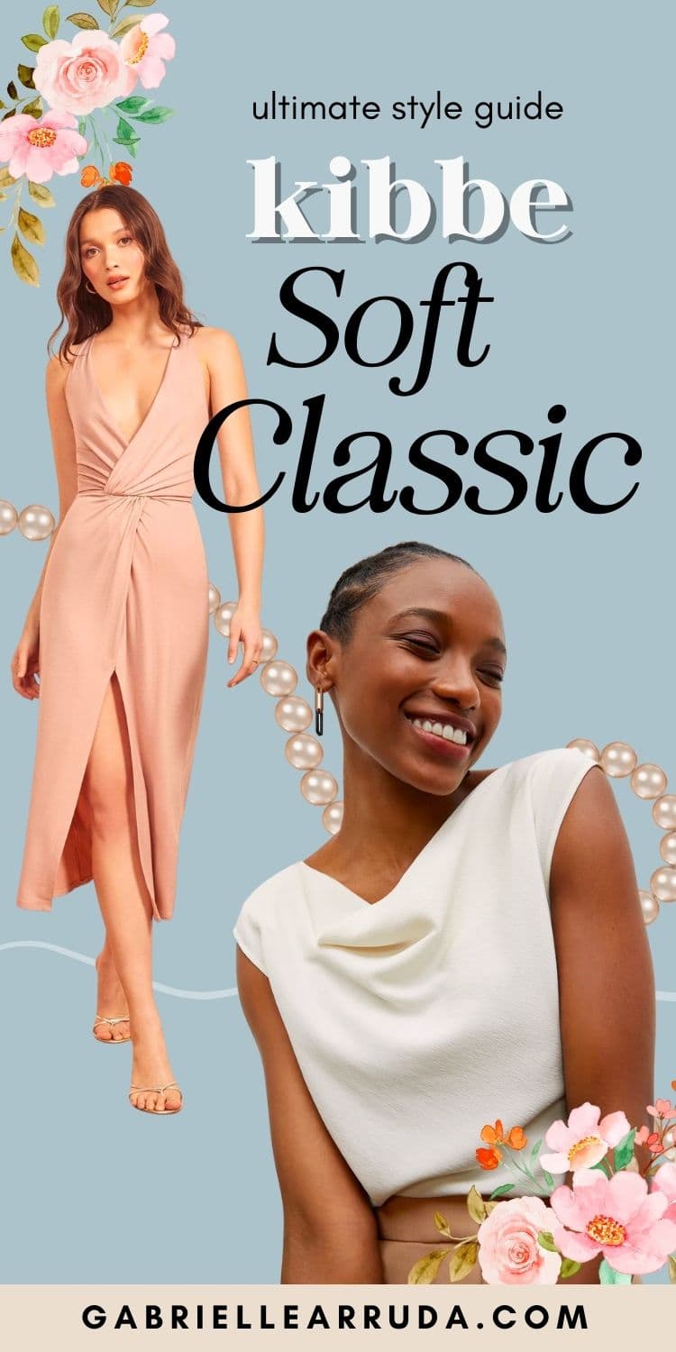 soft classic ultimate guide with woman in soft boatneck blouse and fitted wrap dress