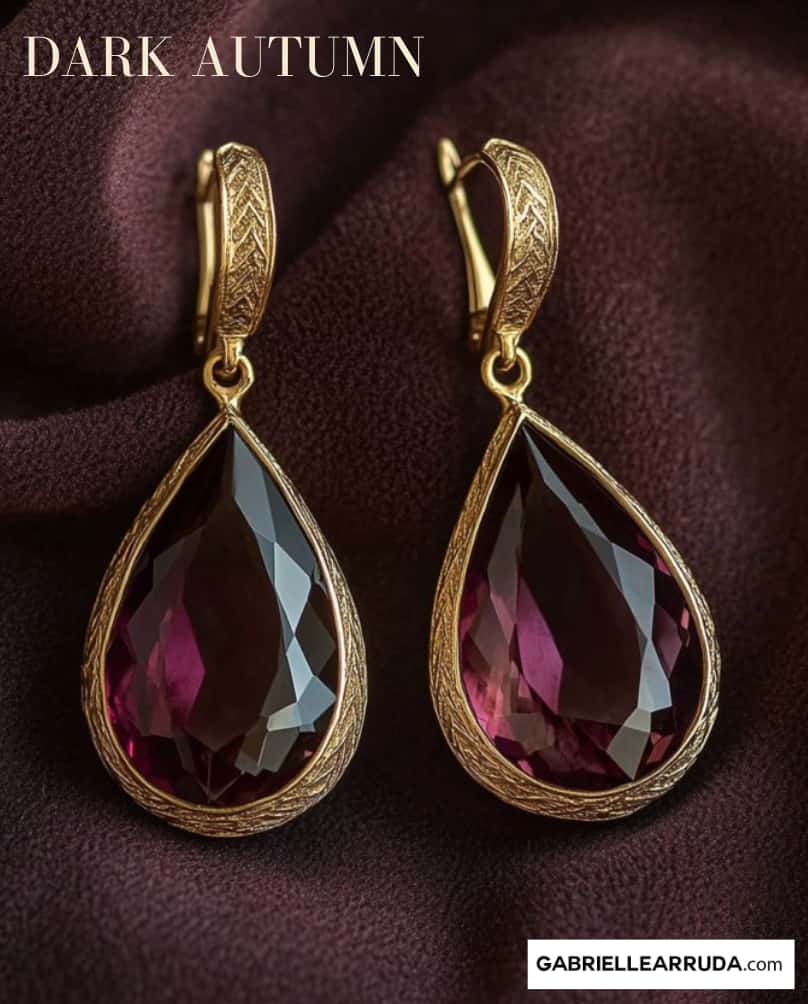 dark autumn jewelry earrings example