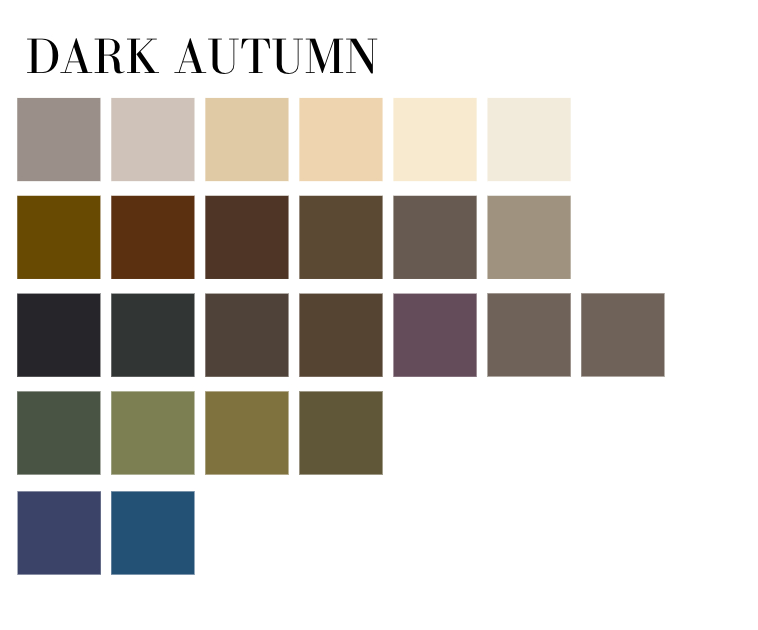 dark autumn neutrals