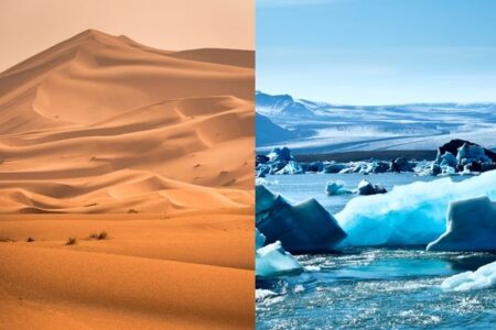 wam versus cool desert versus arctic