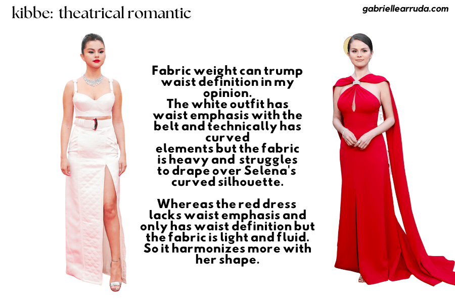 theatrical romantic fabric over shape