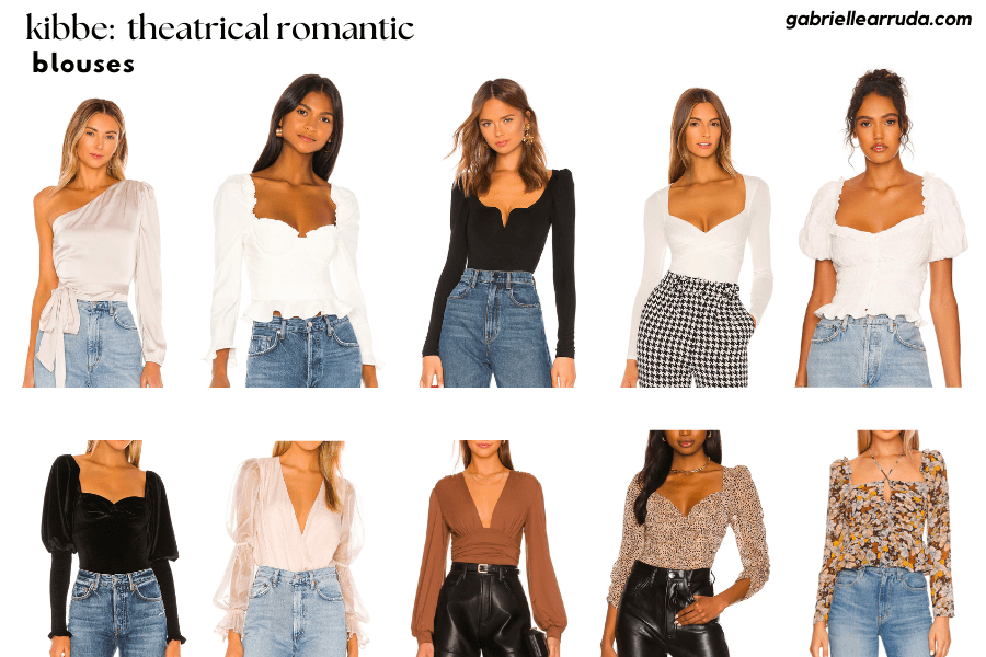 theatrical romantic tops and blouses