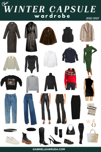 Winter Capsule Wardrobe 2023 Gabrielle Arruda