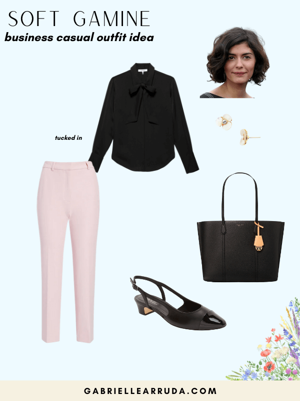 soft gamine business casual outfit
