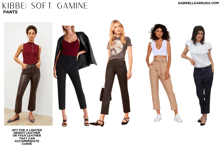 soft gamine pant examples