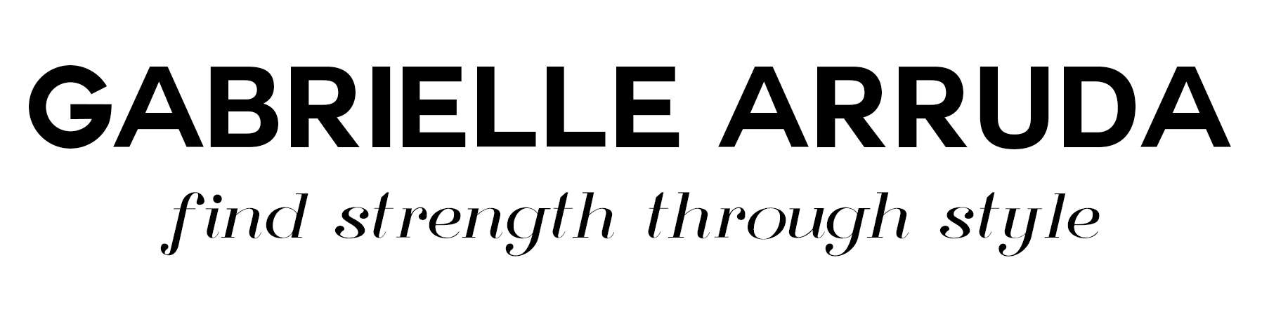 gabrielle arruda find strength through style logo