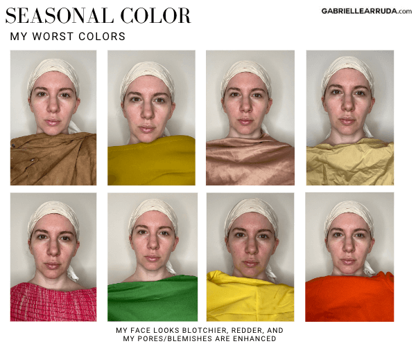 color draping worst colors on gabrielle arruda example