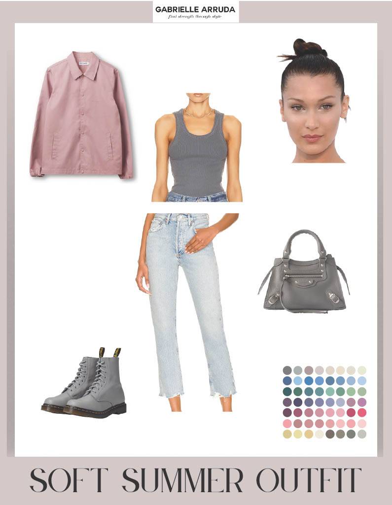 soft summer casual look 