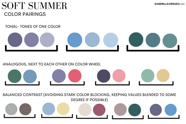 soft summer color combinations