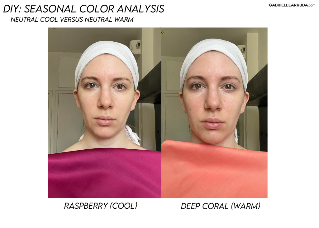 assessing neutral leaning undertone wit raspberry versus deep coral