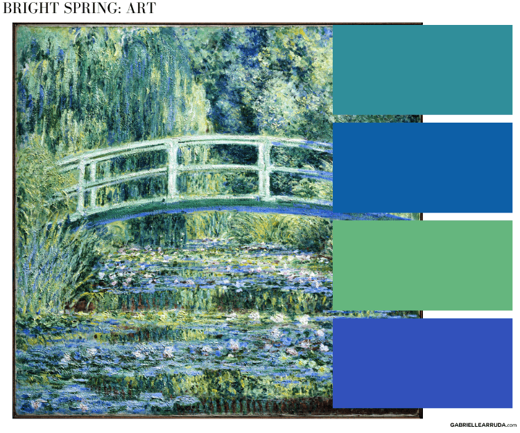 monet Bright spring painting