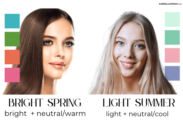 bright spring vs light summer