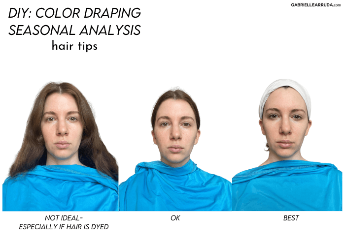 hair setup for color draping your season