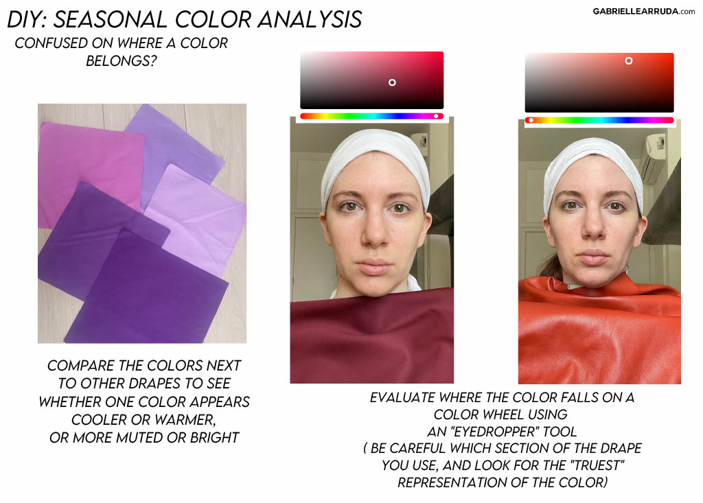 Colour analysis drapes: Digital drapes 4 Seasons