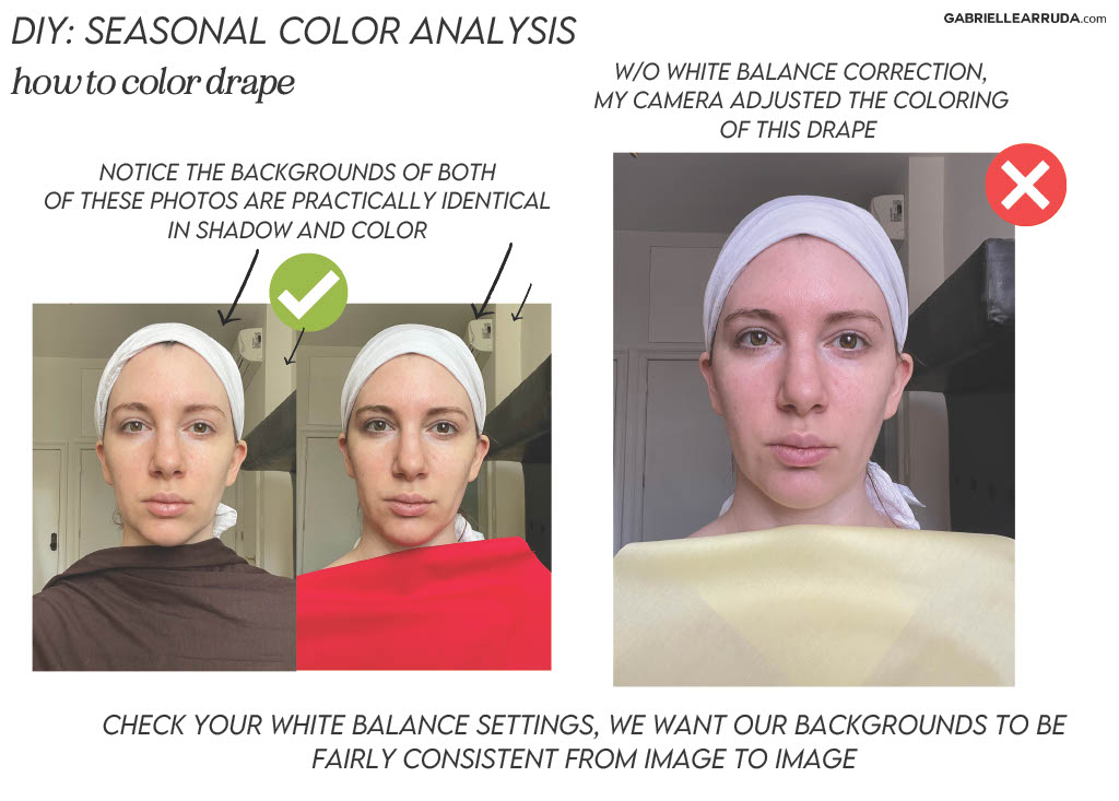 Colordrapes for color analysis (70 colordrapes+ gold and silver) -  Stylingtoolbox