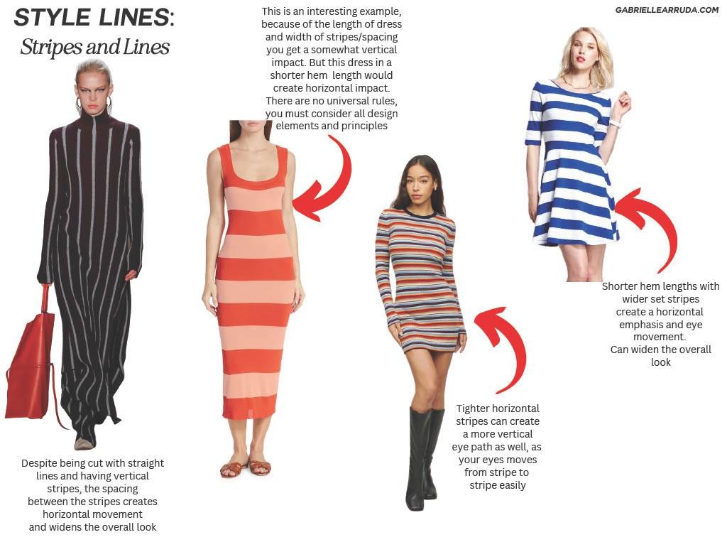 how do stripes affect your style lines