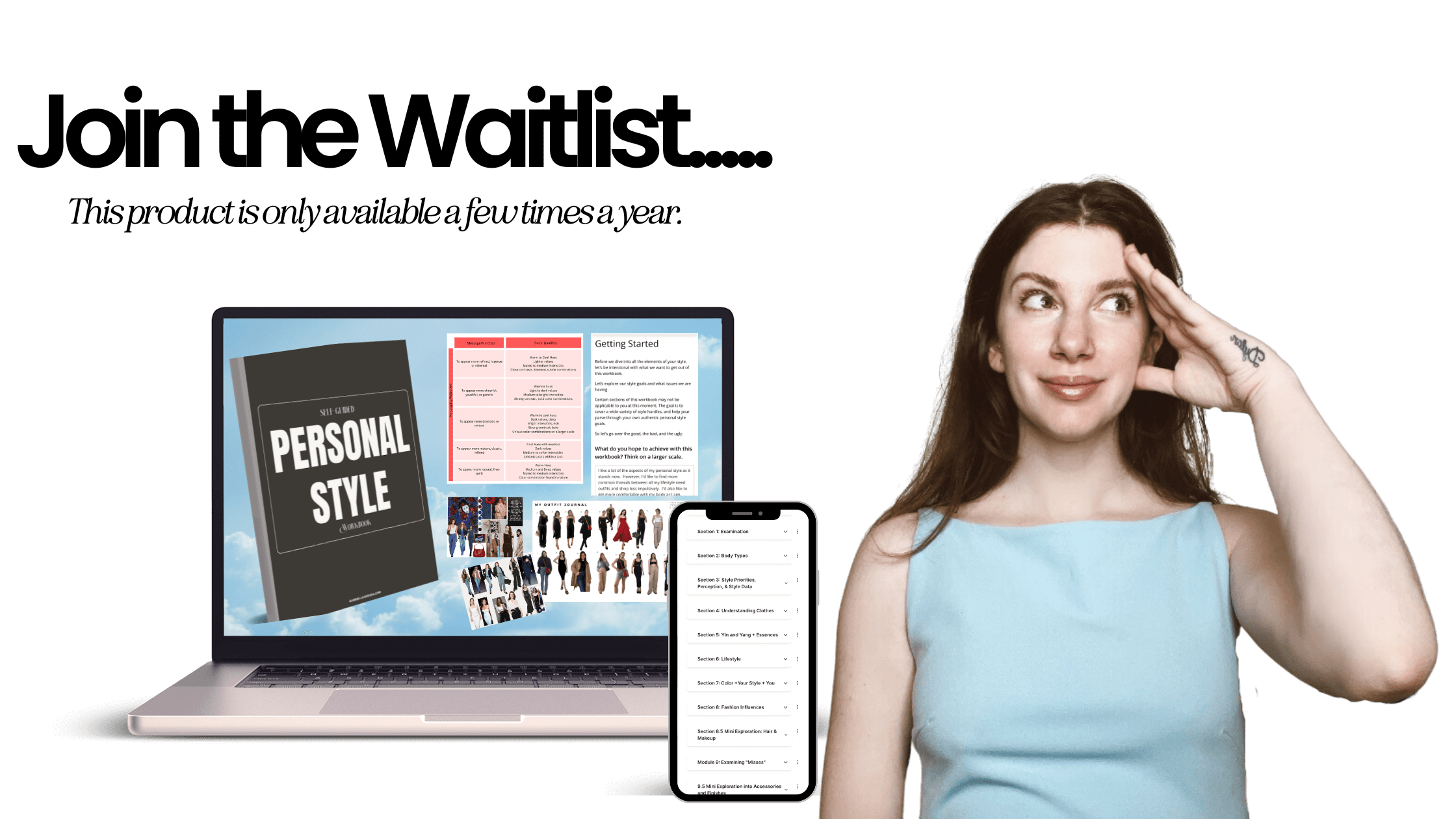 join the waitlist for Self-Guided Personal Style Workbook 