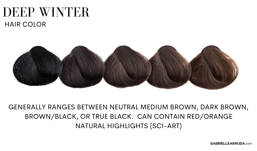deep winter common hair colors