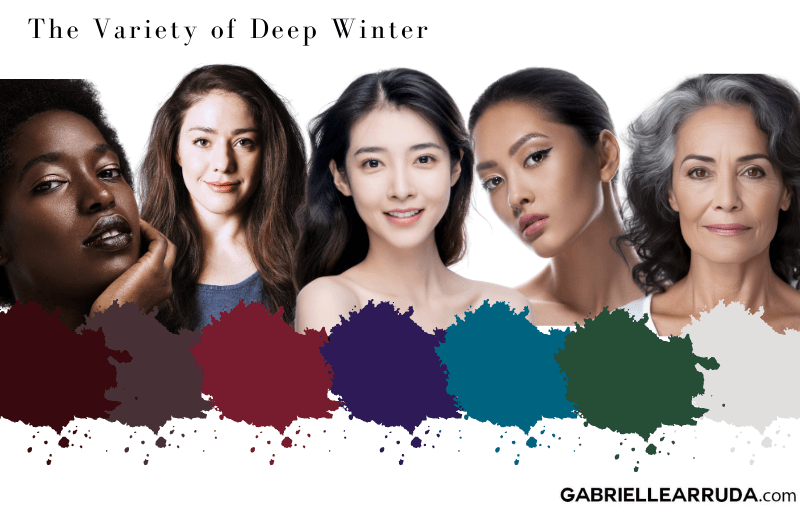 variety of deep winter women